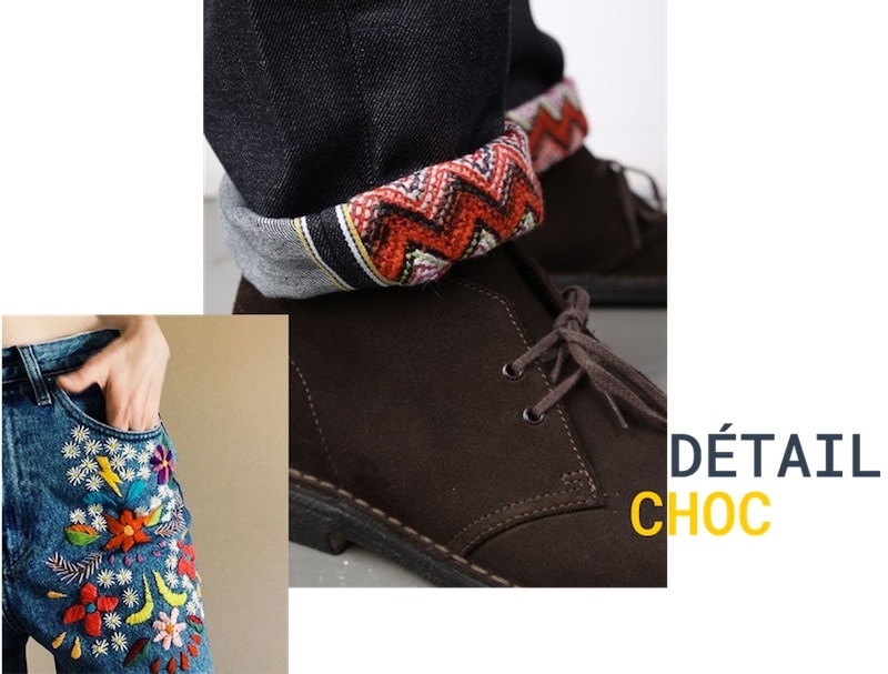 Le détail choc : faite broder une fleur ou un motif